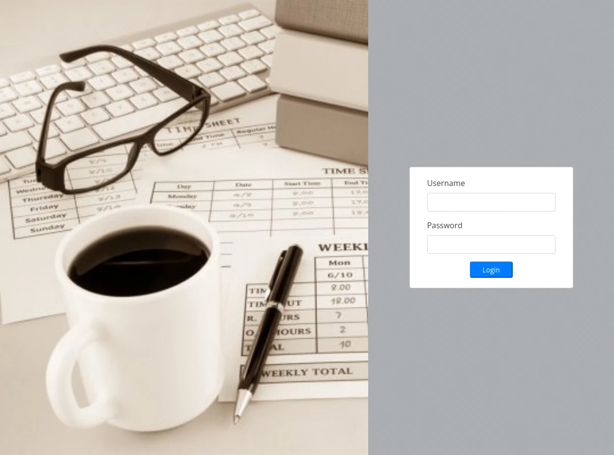 Employee's Payroll Management System login panel